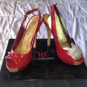 NEW WITH TAGS! Red bow tie heels